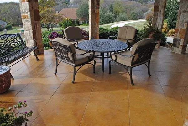Ashlar slate stamped concrete pattern